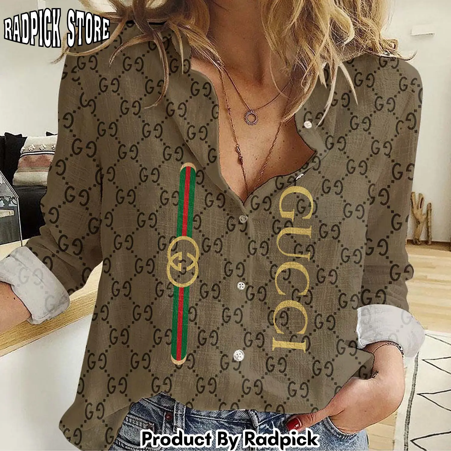 Radpick premium gucci monogram shirt rp662348
